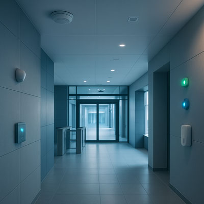 Smoke Detector Installation Interior Office